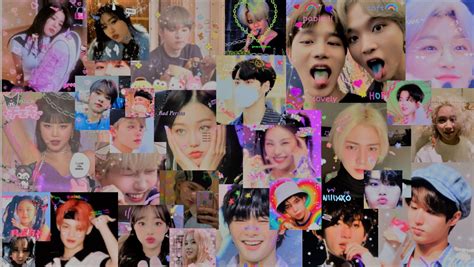 kpop aesthetic desktop wallpaper, stray kids, bts, itzy, ateez, red ...