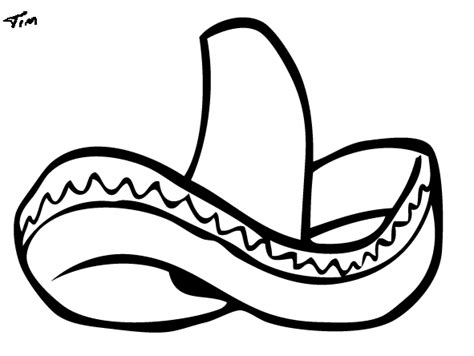 Sombrero Clip Art Black And White - ClipArt Best