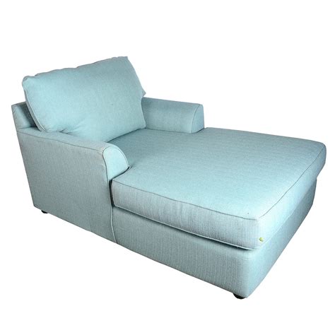 Blue Upholstered Chaise Lounge | EBTH