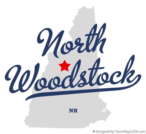 Map of North Woodstock, NH, New Hampshire