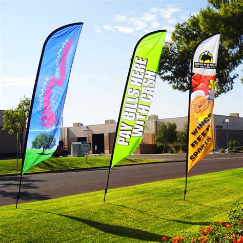 Quality Custom Roadside Feather Flags - Signs and Graphics