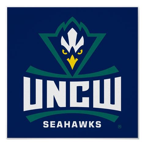 UNCW Seahawks Poster | Zazzle.com in 2021 | Sports team logos ...