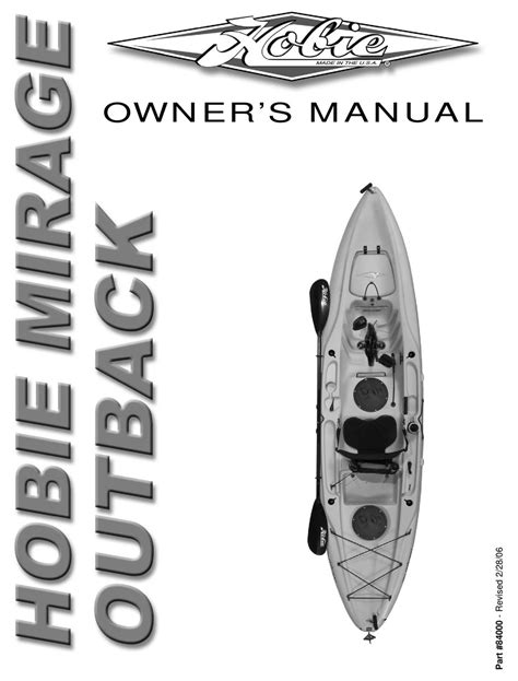 HOBIE KAYAK OWNER'S MANUAL Pdf Download | ManualsLib