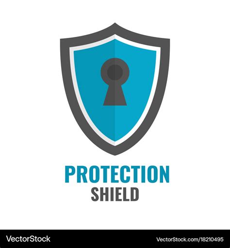 Shield security icon protection logo Royalty Free Vector