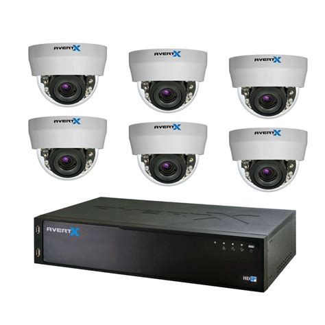 AvertX 8-Channel HD+ IP Surveillance System with 3TB Storage and (6 ...