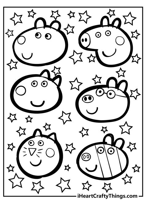 Peppa Pig Coloring Pages For Kids Printable