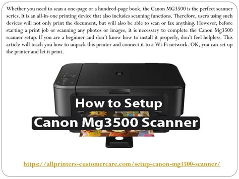 PPT - How to Setup Canon Mg3500 Scanner - Call - 1-888-840-1555 ...