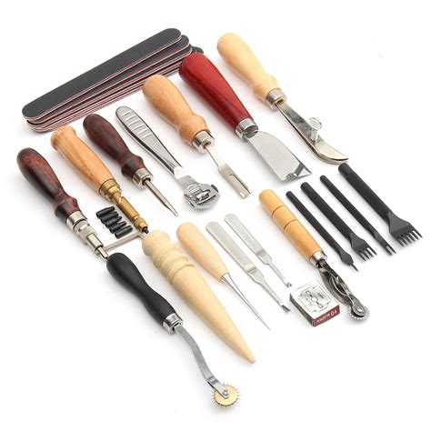 Aliexpress.com : Buy New 17Pcs DIY Leather Craft Tools Leatherworking ...