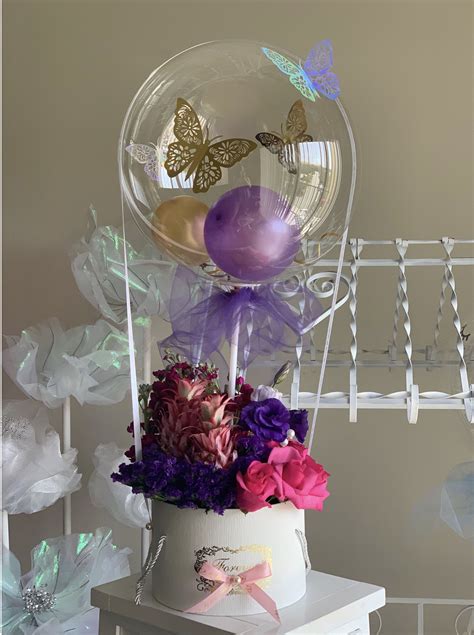 Balloon flower arrangement | Balloon bouquet diy, Balloon decorations ...