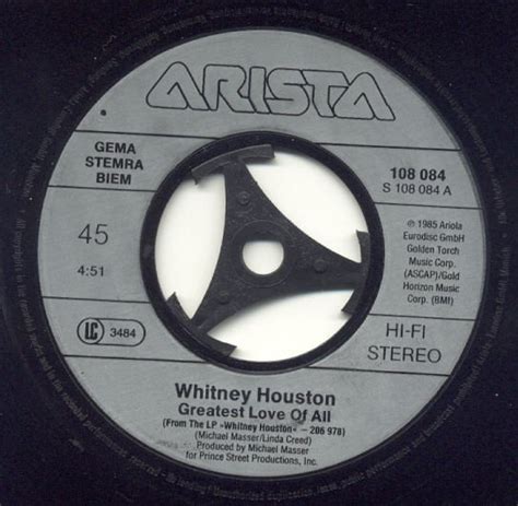 Whitney Houston - Greatest Love Of All - Vinylvlodrop