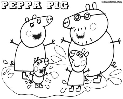 peppa pig coloring pages free printable coloring home - kids n funcom ...