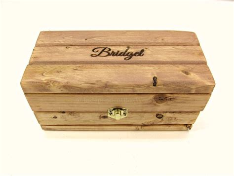 Engraved Small Wooden Gift Box Rustic Wood Burned Box With - Etsy