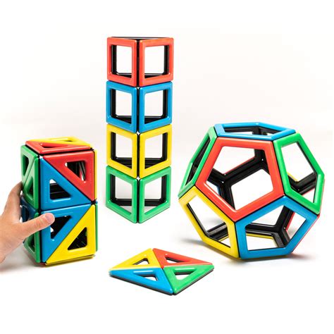 Magnetic Polydron Extra Shapes Set