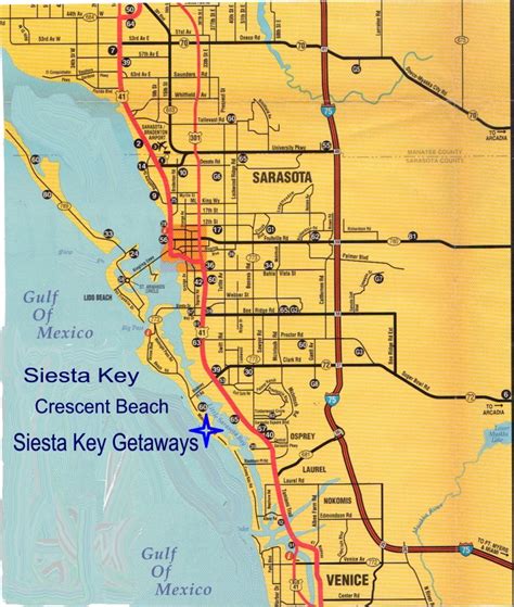 Property Map - Tropical Beach Resorts, Siesta Key Fl - Siesta Beach ...