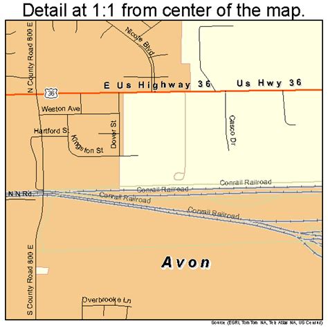 Avon Indiana Street Map 1802908