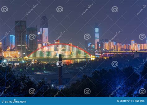 Wuhan City Skyline Scenery in Wuahn, Hubei, China Editorial Stock Image ...