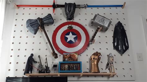 Custom prop display board feat. DIY Marvel props. : marvelstudios