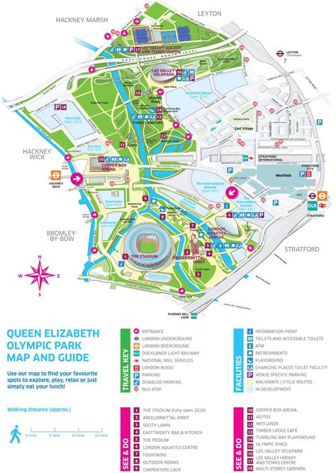 Queen Elizabeth Olympic Park visitor map | Map, Illustrated map, London ...