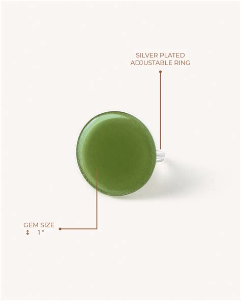 Circle Ring - Olive Green