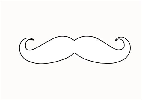 Free Mustache Outline, Download Free Mustache Outline png images, Free ...