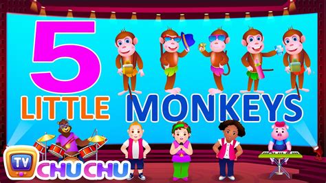 Five Little Monkeys Jumping On The Bed Chu Chu Tv - Bed Western