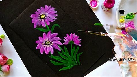 simple flower painting tutorial - Bettie Mcfarland