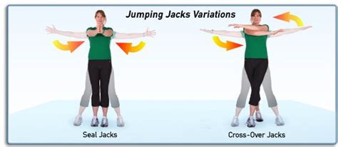 Jumping Jack Variations | Jumping jacks, Burst training, Workout