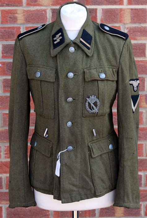 Third Reich Waffen SS Infantrymans M43 pattern tunic. A rare example of ...