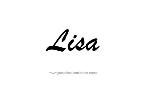 Lisa Name Tattoo Designs