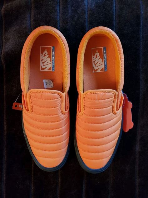 Vans Slip-On Lite (Quilted) Russet Orange/Black Size US 11 Men s ...