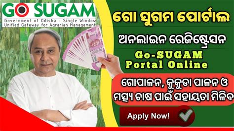 Go-SUGAM Portal Online Registration 2022 ! Gosugam Portal Odisha ...