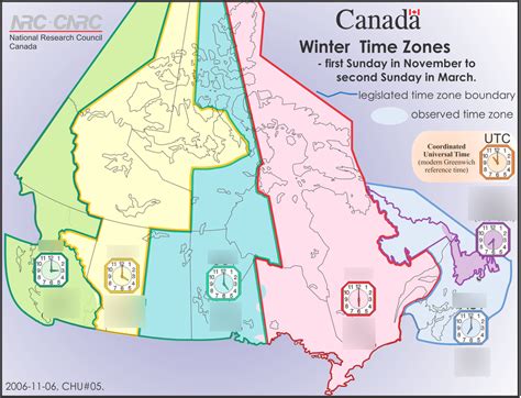 Canada's Time Zones Diagram | Quizlet