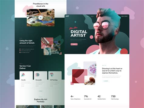 Artist Portfolio Website Templates