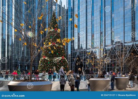 Outdoor Ice Skating Rink in Downtown Pittsburgh. Pennsylvania, USA ...