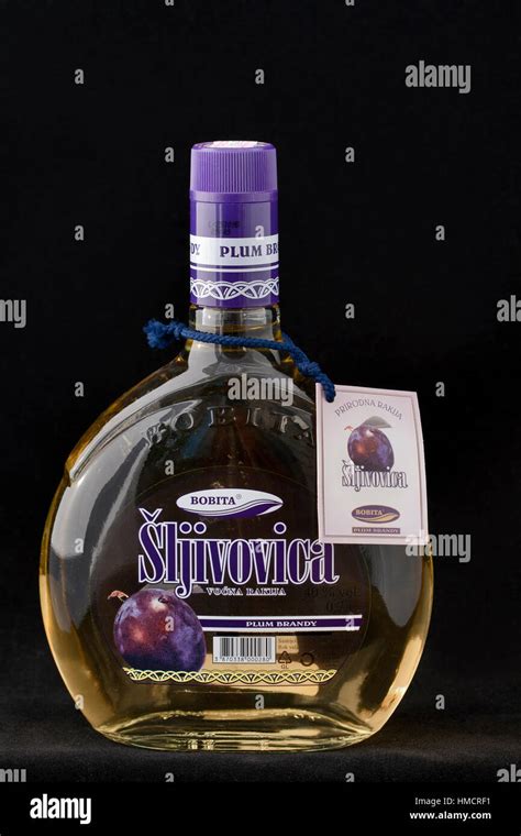 Kiev, Ukraine - June 05, 2011: Bottle of Croatia hard liquer Slivovica ...