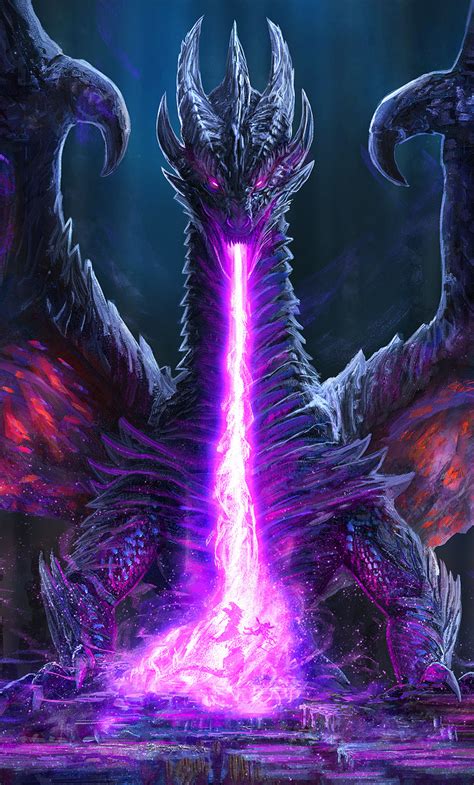 1280x2120 Resolution Dragon Fire Art iPhone 6 plus Wallpaper ...