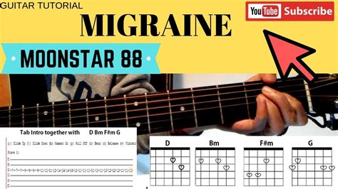 Migraine Guitar Tutorial ng Moonstar 88 bes - YouTube