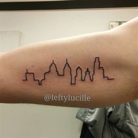 Erin Clayton on Instagram: “#philadelphia #skyline #silhouette #tattoo ...