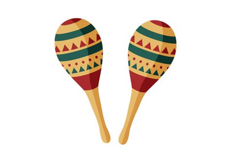 Pair Of Maracas Flat Vector