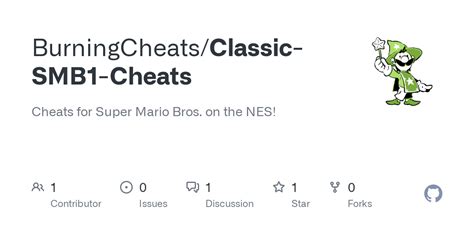 GitHub - BurningCheats/Classic-SMB1-Cheats: Cheats for Super Mario Bros ...