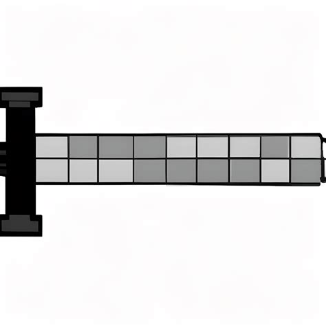 Minecraft Drawing of an Ironsteel Sword · Creative Fabrica