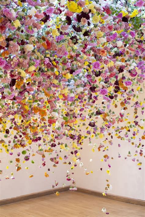 Installation Art Features Thousands of Flowers Suspended in Galleries