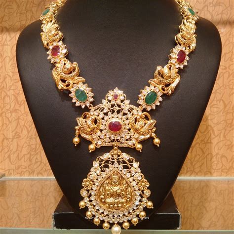 Gold Traditional Antique Haram ~ South India Jewels