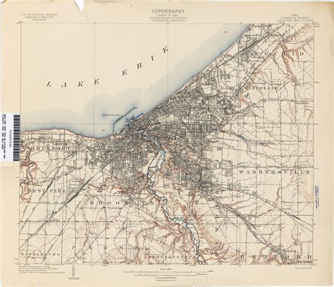 Old Map Of Euclid Ohio