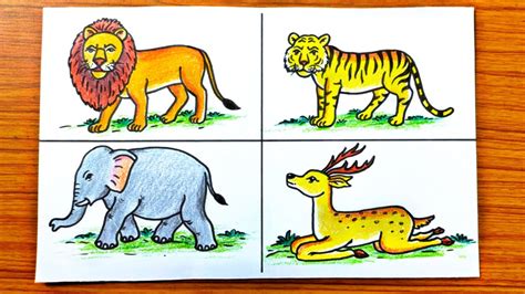 Top more than 153 animals drawing pictures in colour latest - seven.edu.vn