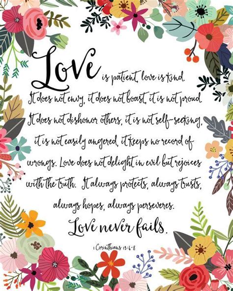 Love is Patient Love is Kind Print / Love Never Fails Sign / 1 - Etsy ...