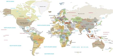 High Resolution World Map - GIS Geography