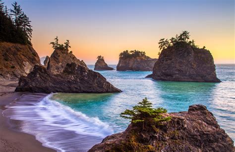 Download Beach Sea Ocean Oregon Coast Nature Coastline HD Wallpaper