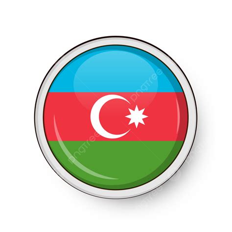 Azerbaijan Circle Flag Vector, Azerbaijan Circle Flag, Azerbaijan Flag ...