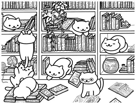 Library Coloring Pages - Clip Art Library Library Amazon Drawing ...